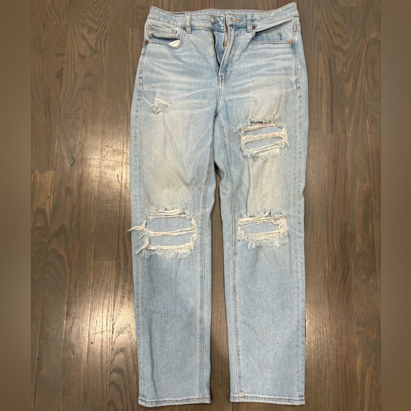 American eagle light wash ripped jeans - Picture 1 of 2